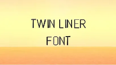 Twin Liner Display font